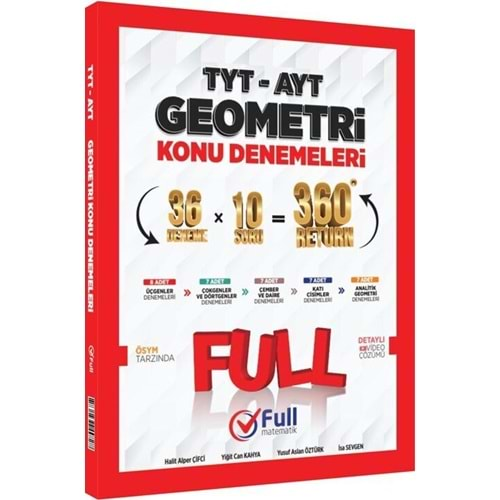 FULL TYT-AYT GEOMETRİ KONU DENEMELERİ-2025