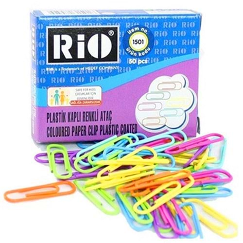 RİO PVC KAPLI RENKLİ ATAÇ 28 MM-1501