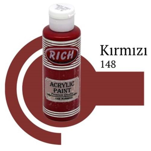 RİCH AKRİLİK BOYA KIRMIZI 148-120 CC