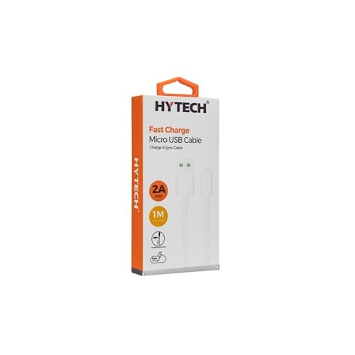 Hytech HY-X83 1m 2A Micro Usb Beyaz Şarj Kablosu