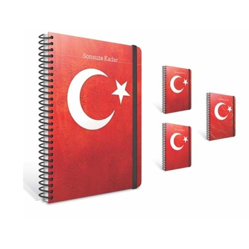 GIPTA SONSUZA KADAR SPİRALLİ A6 80 YP KARELİ DEFTER-6490