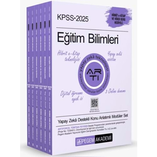 PEGEM KPSS 2025 EĞİTİM BİLİMLERİ KONU ANLATIMLI MODÜLER SET (6 KİTAP)