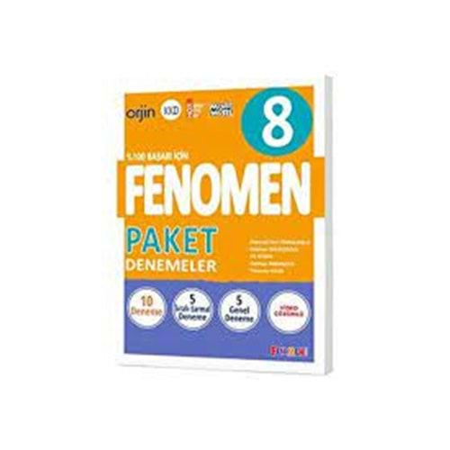 GAMA FENOMEN 8.SINIF TÜM DERSLER PAKET DENEMELER (10 DENEME)