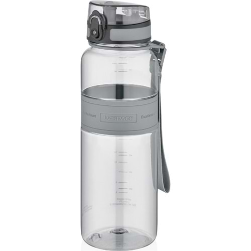 UZSPACE 1000 ML TRİTAN MATARA (BARK GRAY)-5031