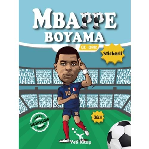 MBAPPE BOYAMA KİTABI STİCKERLİ-YETİ KİTAP