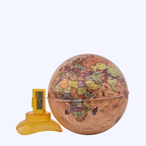 GÜRBÜZ KALEMTRAŞ ANTİK KÜRE 10 CM GLOBE MİNİ-44104