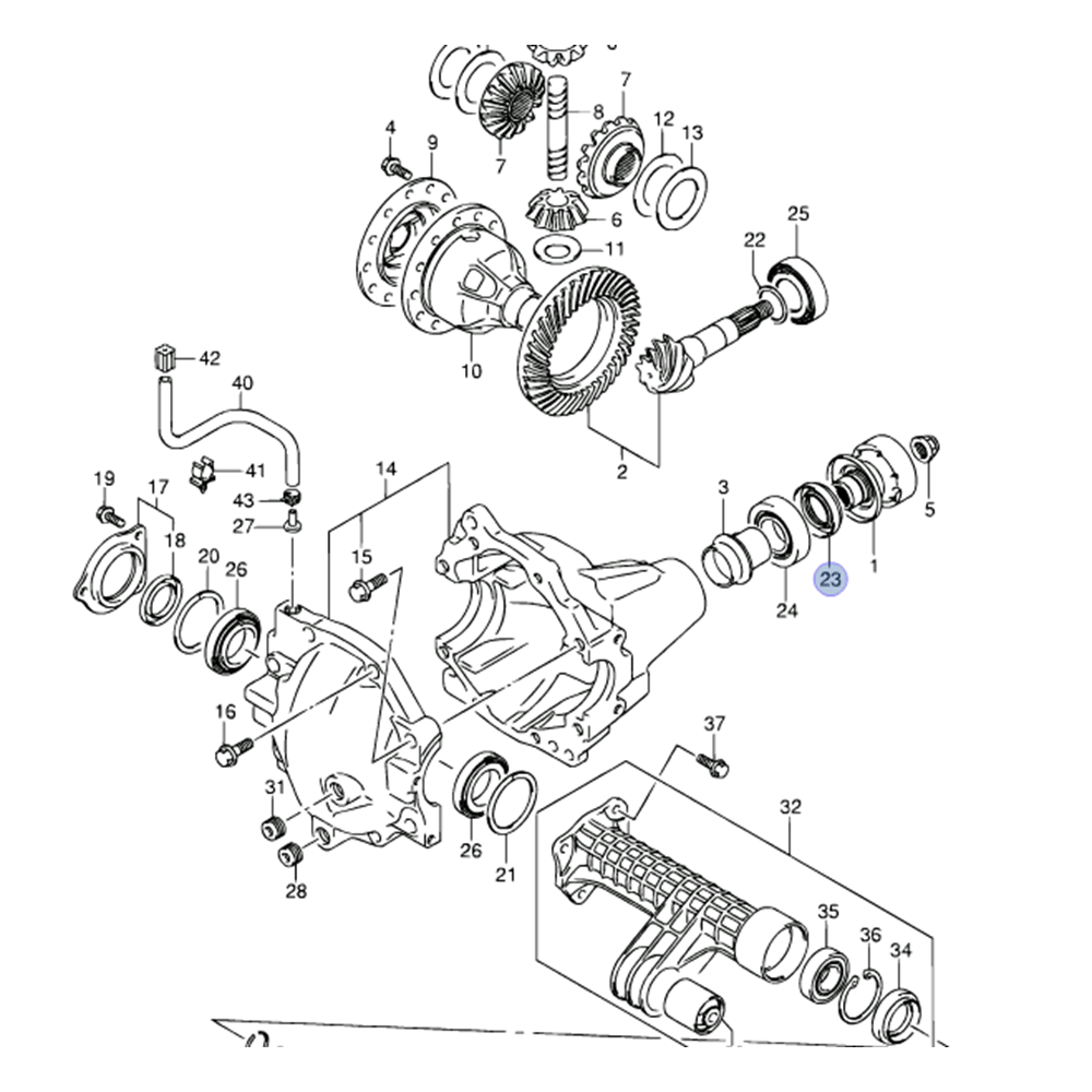 Suzuki Grand Vitara 06-12 Arka Ön Difransiyel Maruti Keçesi