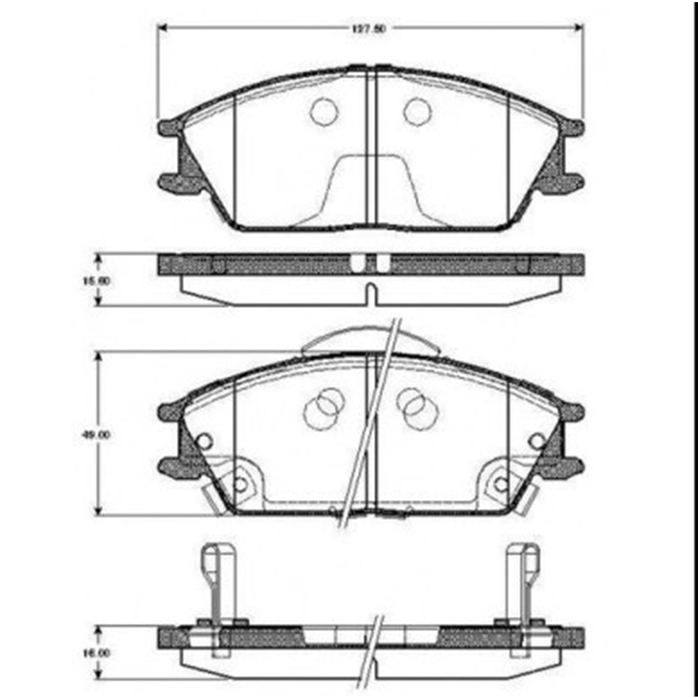 Hyundai Accent 00-06 Ön Fren Balatası Takım