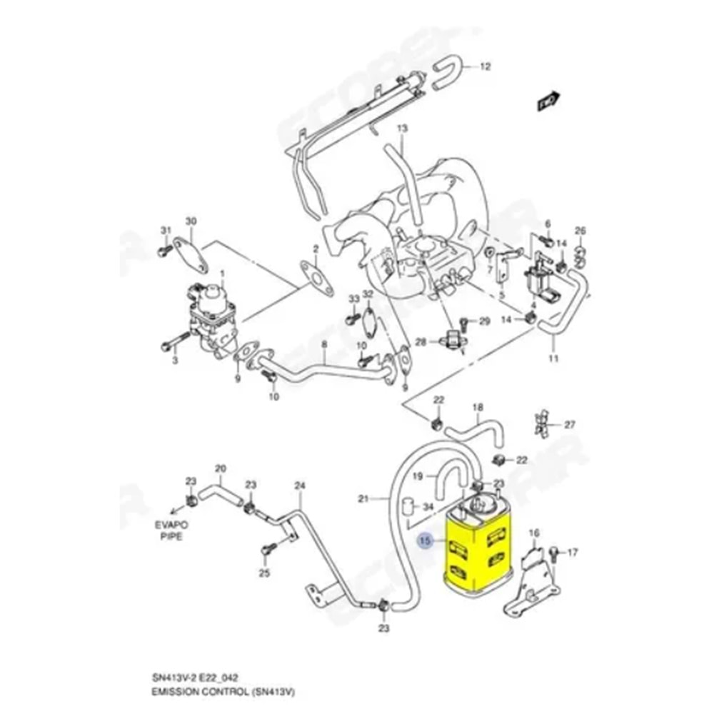 Suzuki Jimny 06-15 Hava Bekletme Deposu