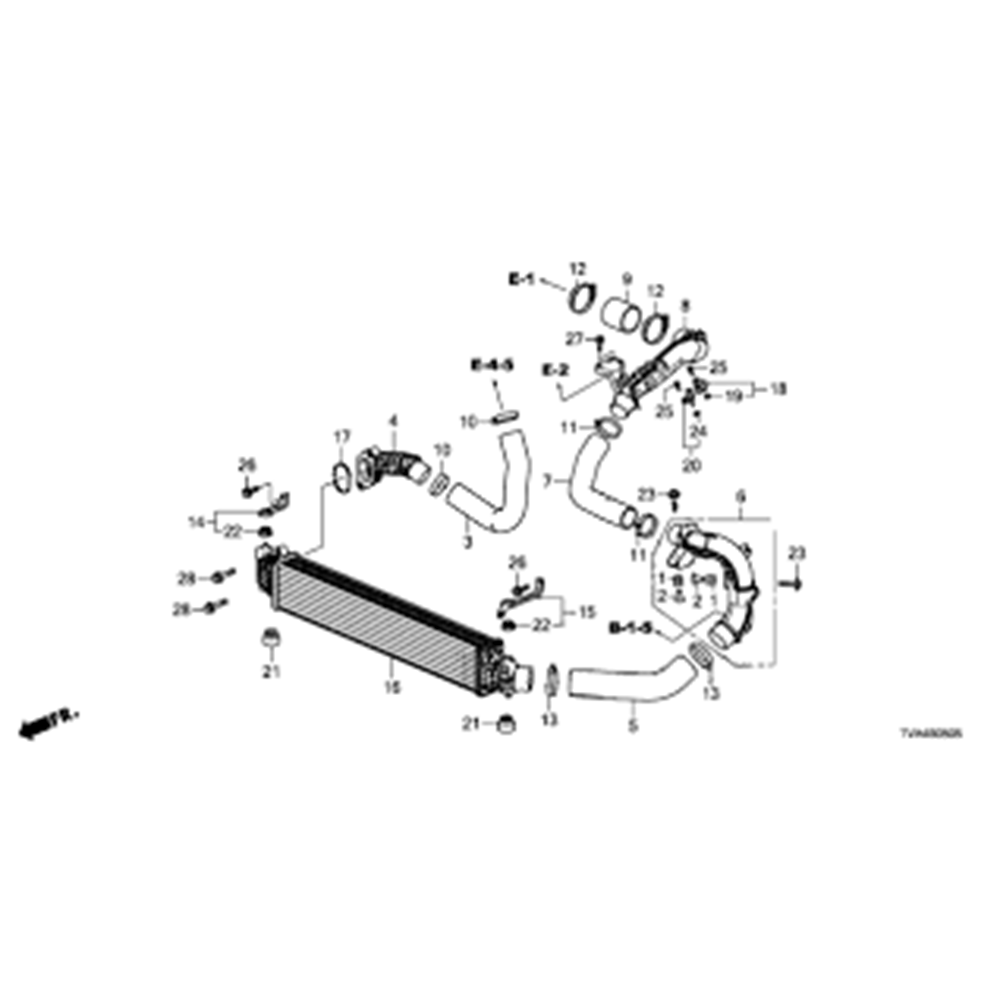 Honda Accord 1.5 2018-2025 İntercooler Turbo Radyatörü