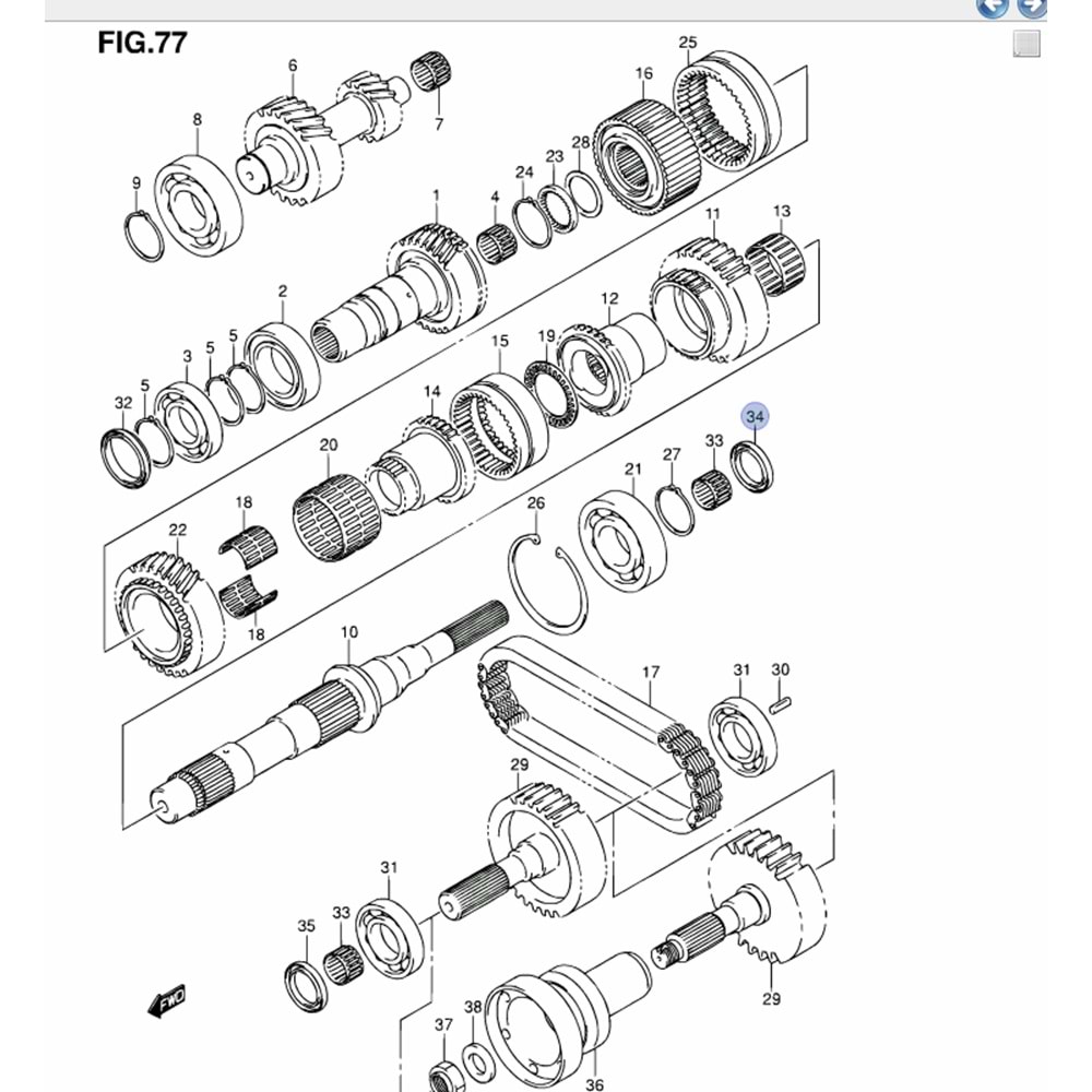 Suzuki Grand Vitara 06-12 Kuyuruk Arka ÇIKIŞ MİLİ KEÇESİ