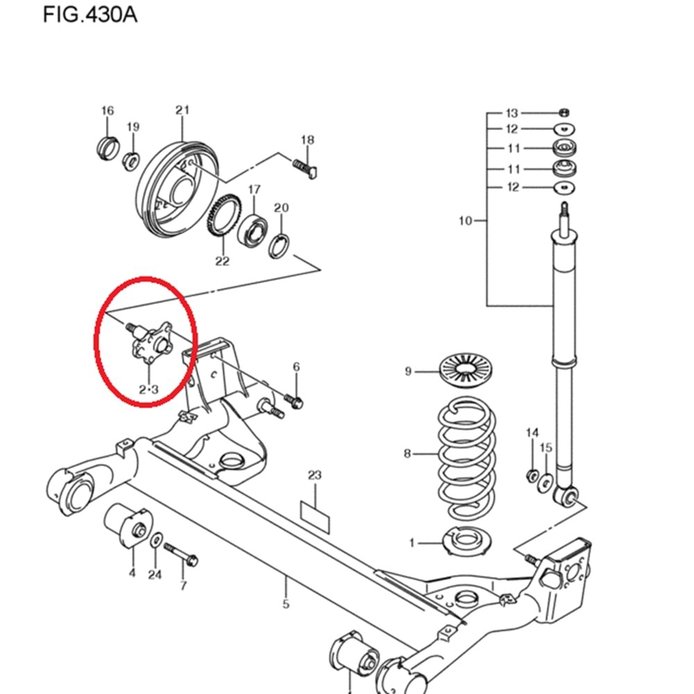 RS413 SOL ARKA AKS TAŞIYICI