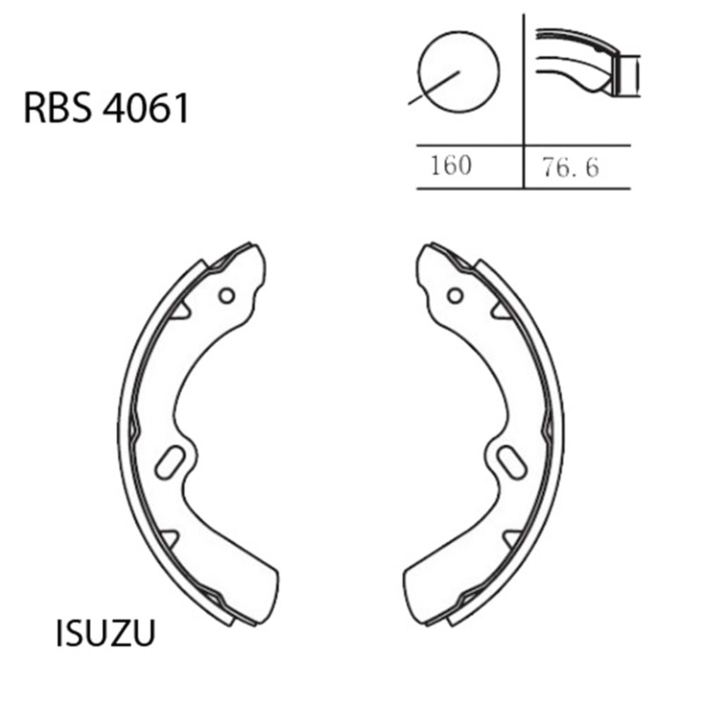 Isuzu NPR59 90-96 FREN BALATASI PABUC ÖN VEYA ARKA