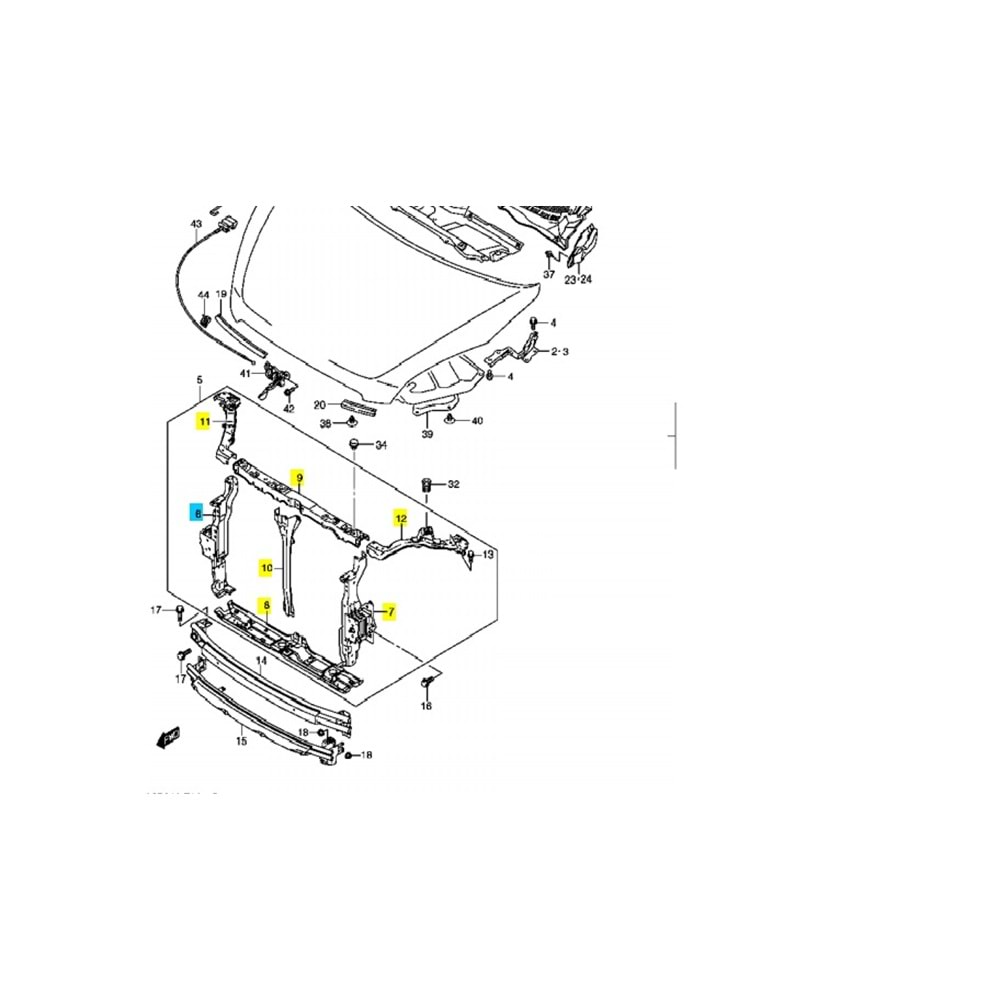 Suzuki Splash RADYATÖR ALT TRAVERSİ
