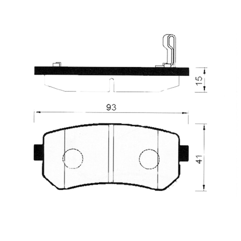 Hyundai ACCENT-ERA 06- I30 08-11 IX35 10 ARKA FREN BALATASI