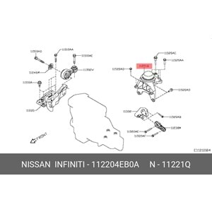 Nissan Qashqai J11 14-21 1.6 R9M Şanzıman Üst Takozu