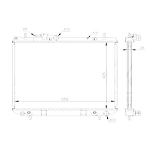 Daihatsu Terios 1997-2005 1.3 Su Radyatörü Manuel