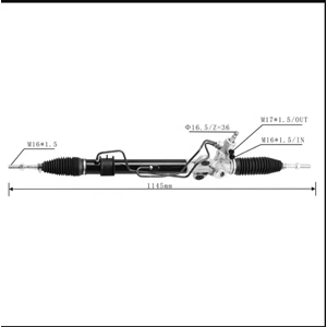 Mitsubishi L200 CR 07-10 TEK KABIN Hidrolik Direksiyon Kutusu