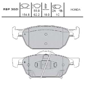 ÖN FREN BALATASI HONDA ACCORD 2008-15 Civic HB 2012-16