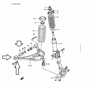 Suzuki Grand Vitara 1998-2005 Salıncak Burcu