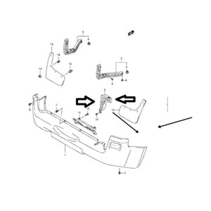 Suzuki Grand Vitara 06-12 Arka Tampon Sağ Alt Braketi