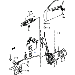 Suzuki Alto Maruti 800cc Ön Sol Kapı Şifresi