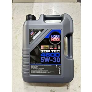 LIQUI MOLY TOP TEC 4600 Tam Sentetik 5W30 Motor Yağı 5lt
