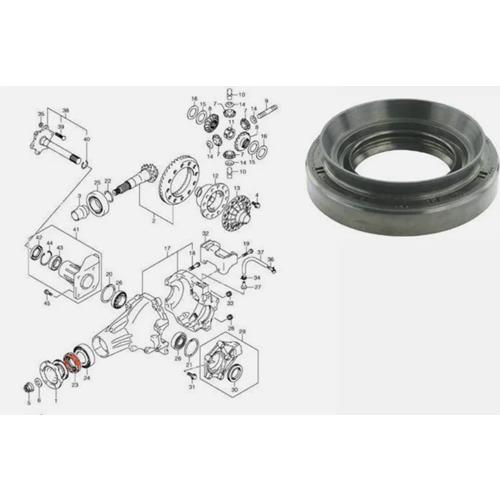 Suzuki Grand Vitara 06-12 Arka Ön Difransiyel Maruti Keçesi