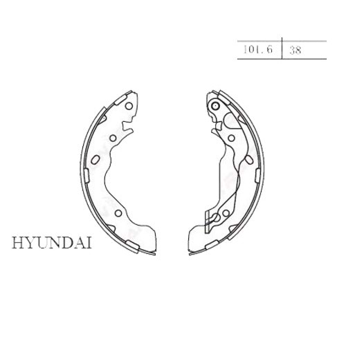 Hyundai ACCENT ADMİRE 03-06 ARKA FREN BALATASI