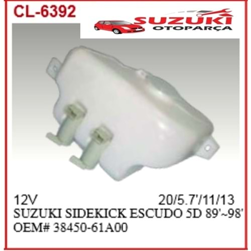 SİLECEK SU DEPOSU SUZUKİ VİTARA 5K 1990-2003