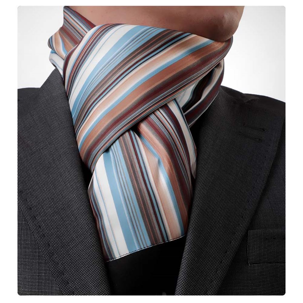 Blue Brown Scarf