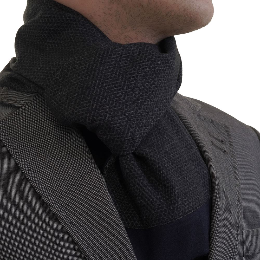 Checkered Designer Wool 3 in 1 Mens Scarf