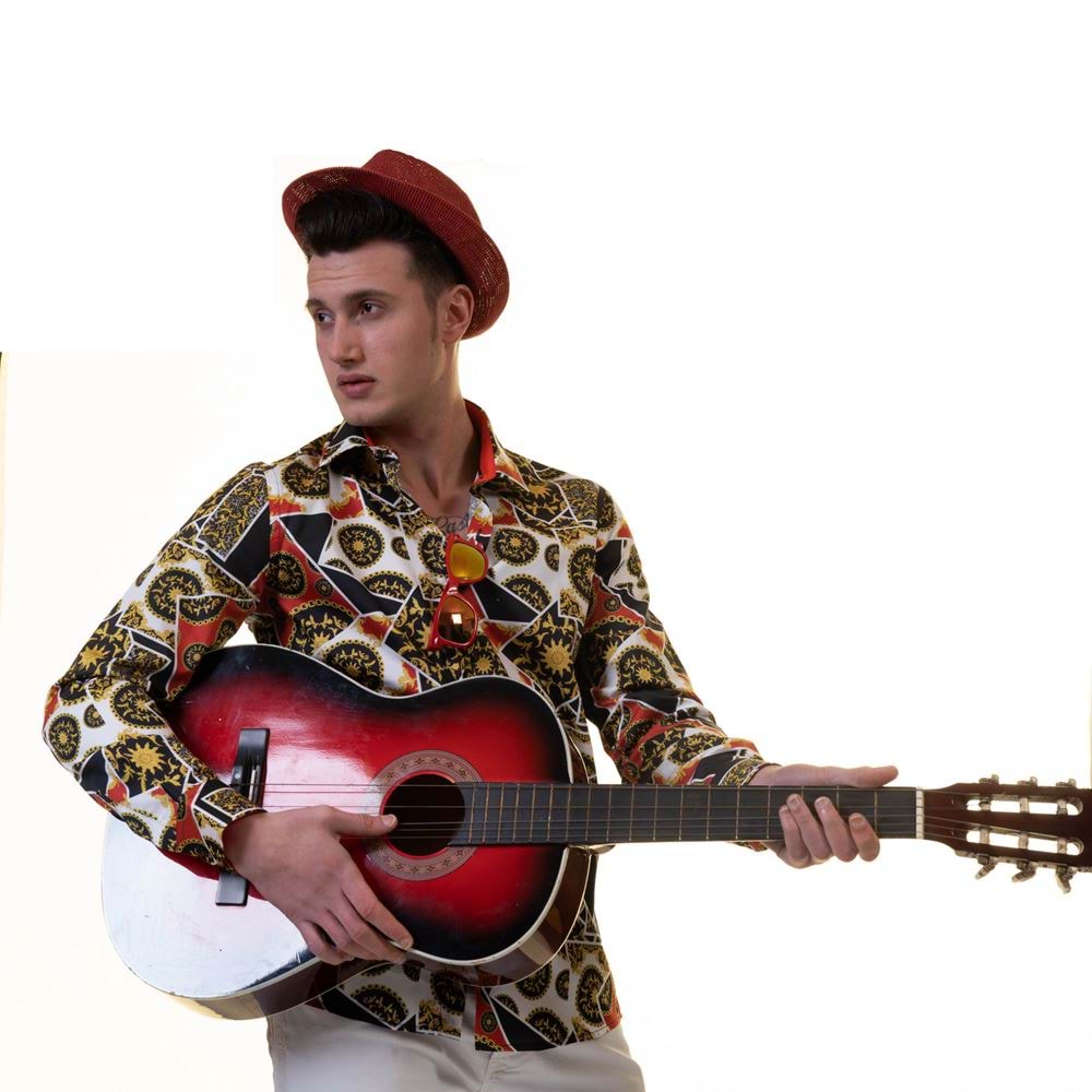 Black Red Gold Designer Printed Printed Cotton Men's Shirt