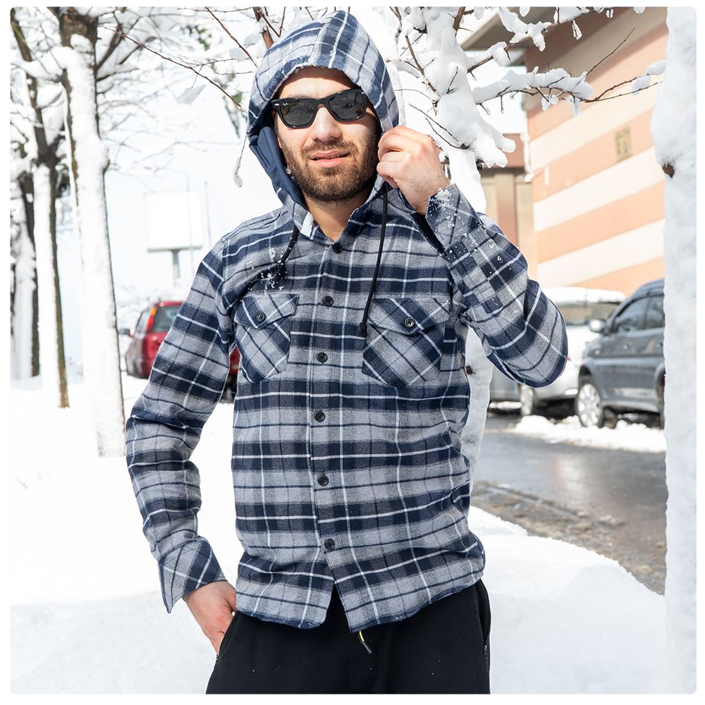 AQ Men's Hooded Shirt