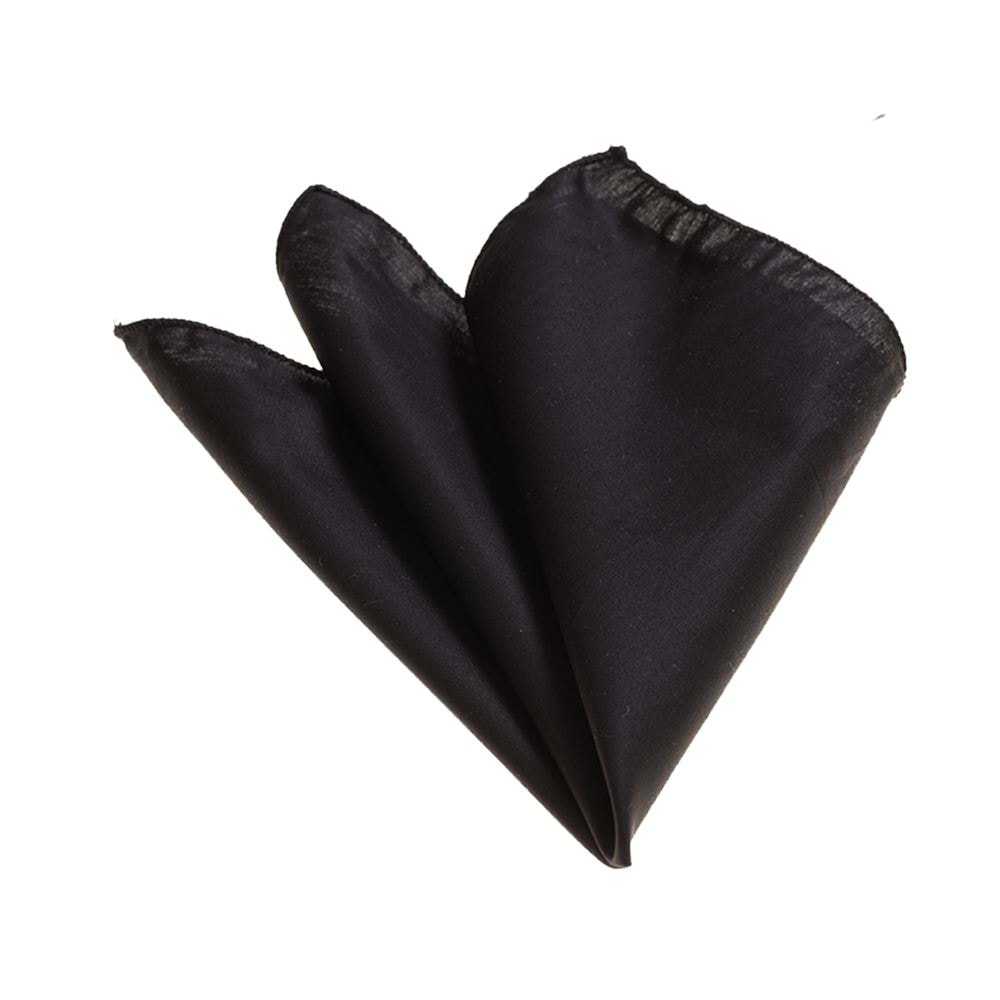 Black Plain Handkerchief