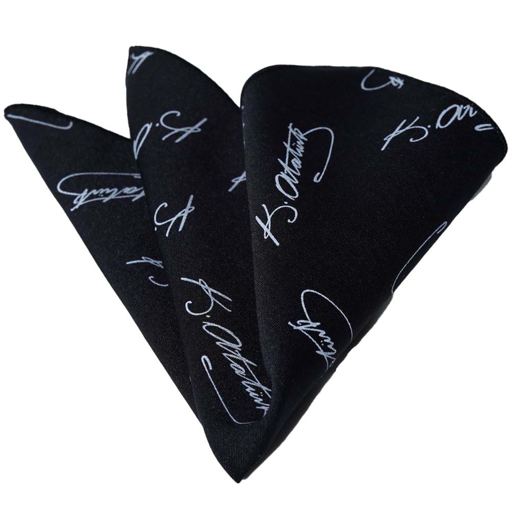 Mustafa Kemal Atatürk and Turkish Flag Pocket Square