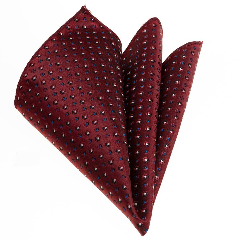 Burgundy Designer Pocket Square