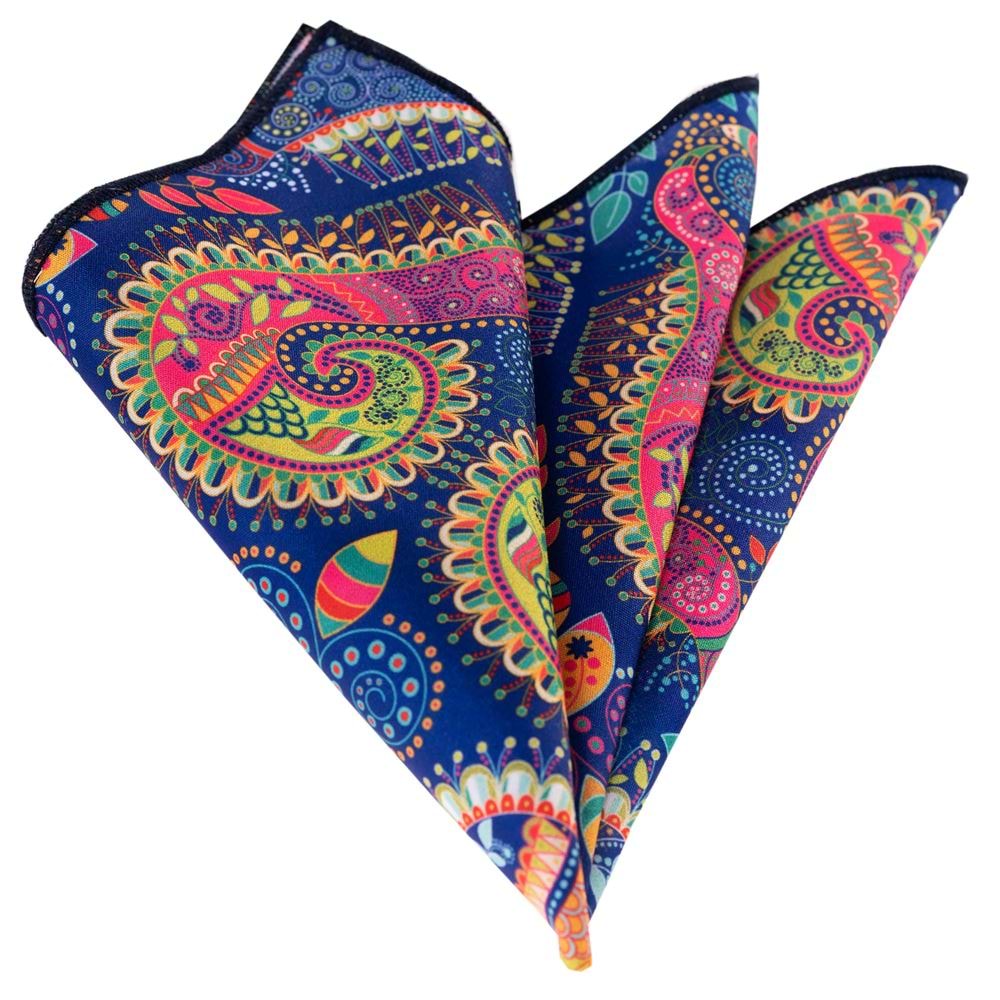 Colorful Digital Printed Paisley Handkerchief