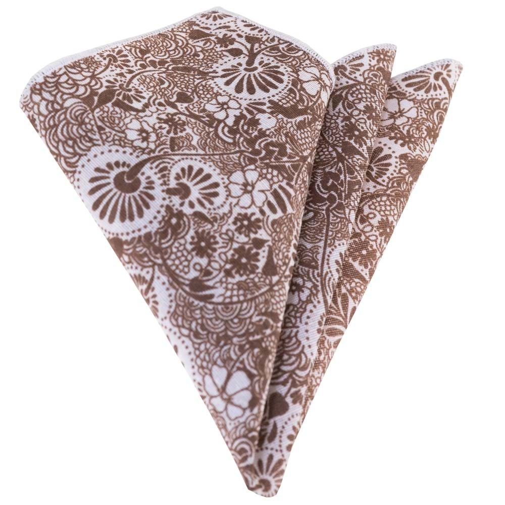 Brownish Paisley Printed Handkerchief