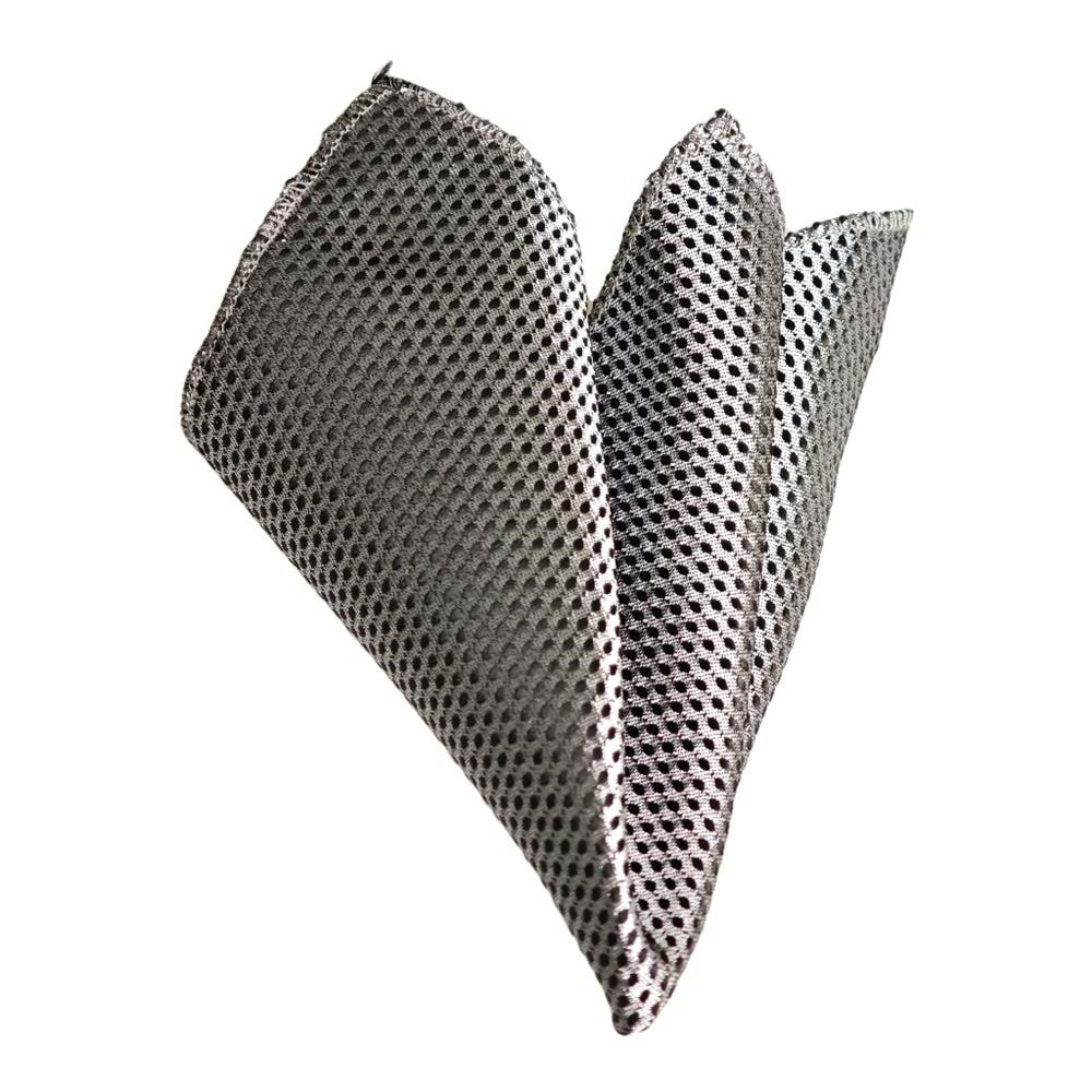 Black Silver Designer Pocket Square
