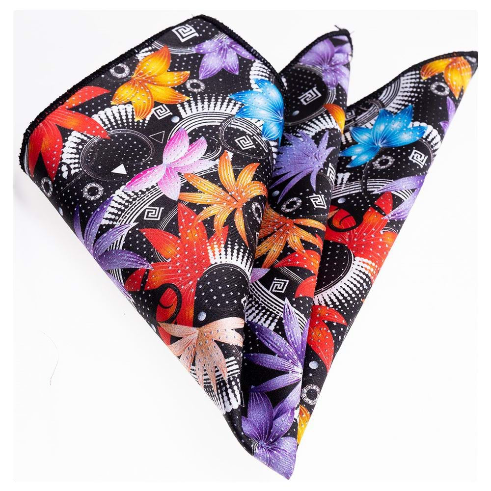 Colorful Flower Printed Pocket Square