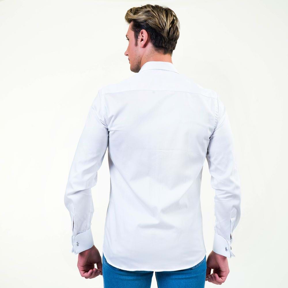 White Classic French Cuff Shirt