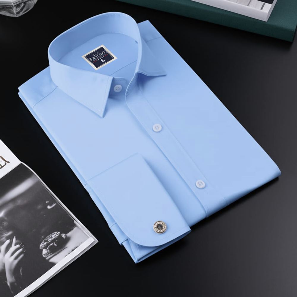 Light Blue French Cuff Shirt