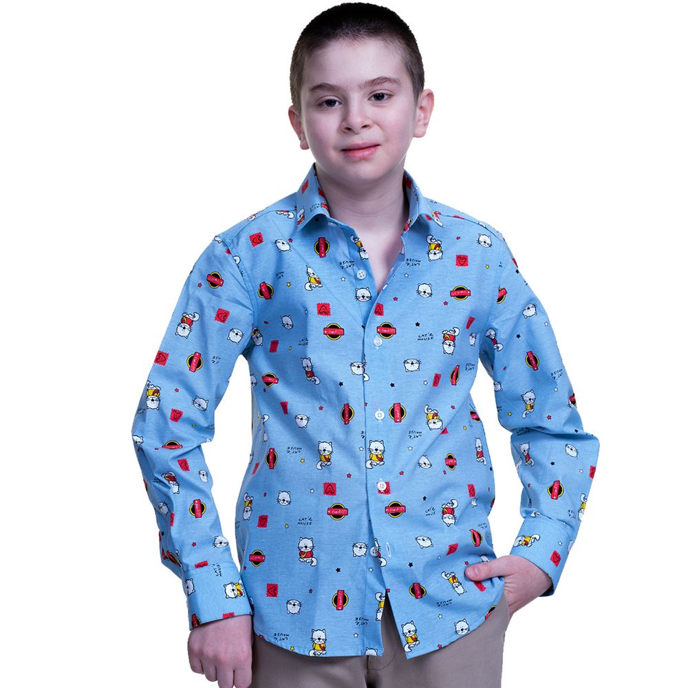 Cat Kids Dress Shirt