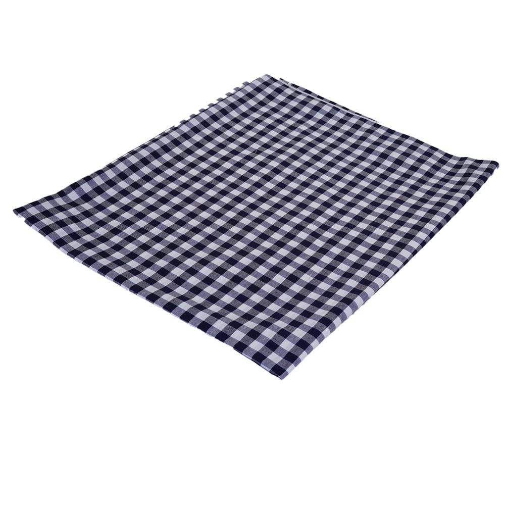Small Size Navy Gingham Camper Table Cover