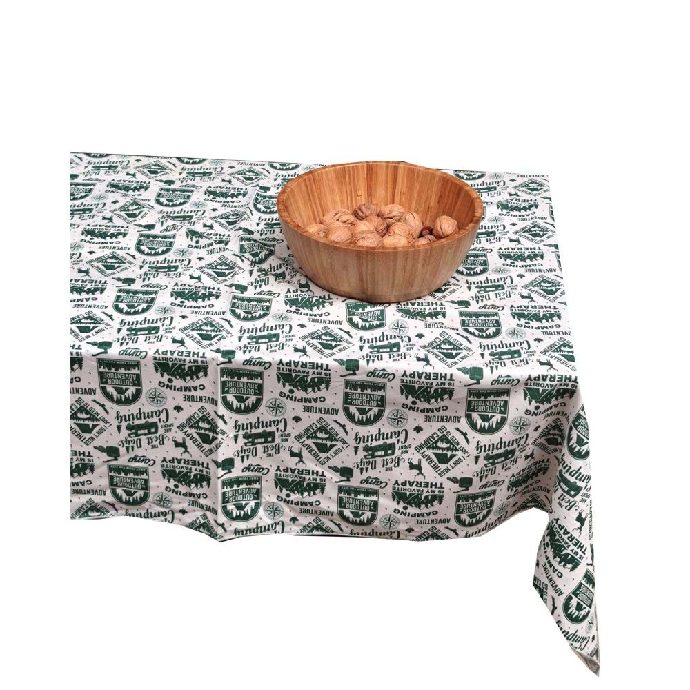 Green Camper Printed Camper Table Cover