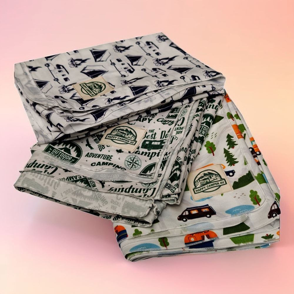 Colorful Camper Printed Camper Table Cover