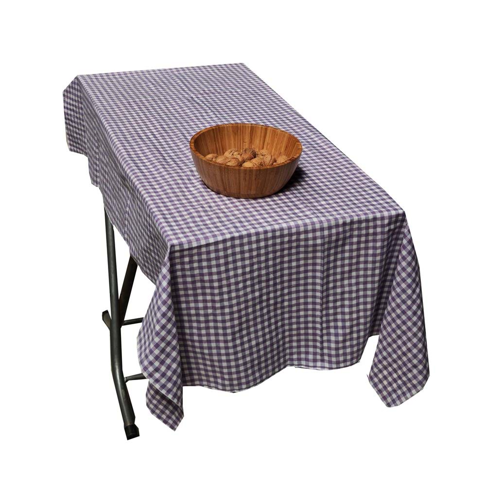 Lilac Gingham Camper Table Cover