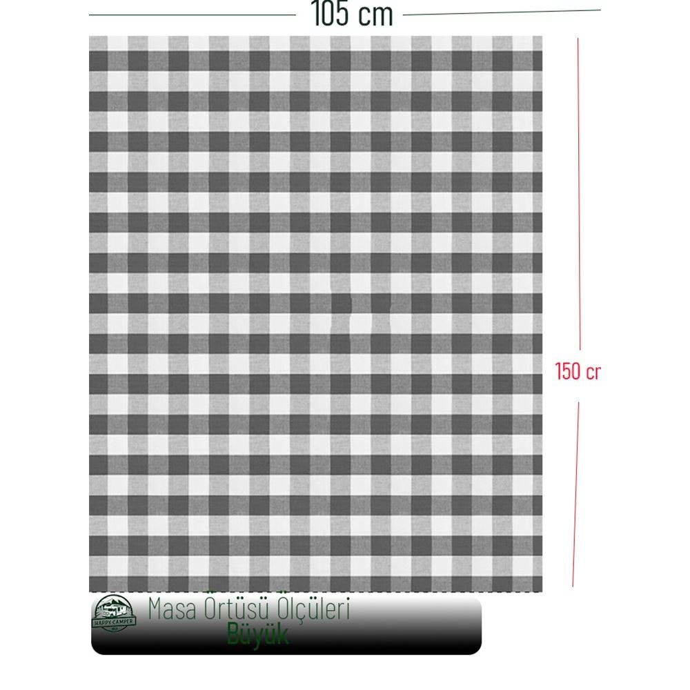 Big Size Red Gingham Camper Table Cover