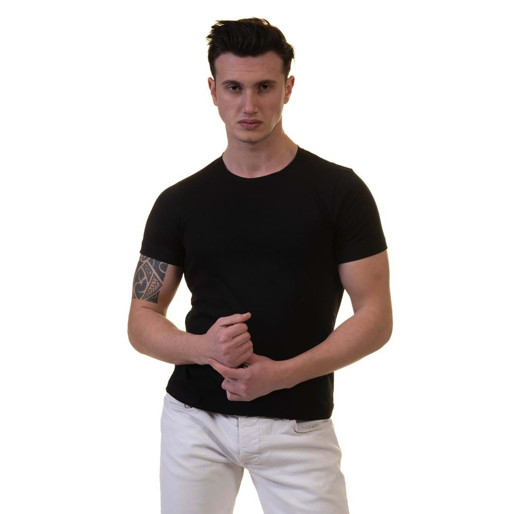 Black Tee O Neck Basic T-Shirt